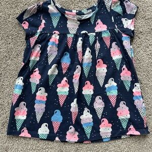 GAP Blue and Pink Short Sleeve Tee with Playful Ice Cream Design